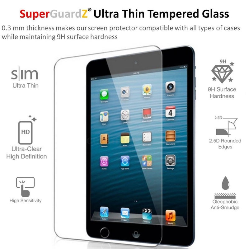 SuperGuardZ For iPad Mini 4 / iPad Mini 5 (2019) Screen Protector Tempered Glass [Anti-Glare Matte], Anti-Fingerprint, Anti-Bubble [Lifetime Replacement] - Image 3